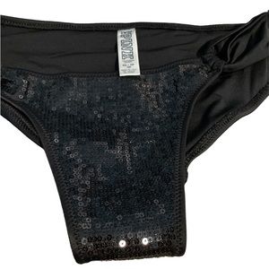 Black Sequin Detailed sexy VS Bikini Bottoms great condition